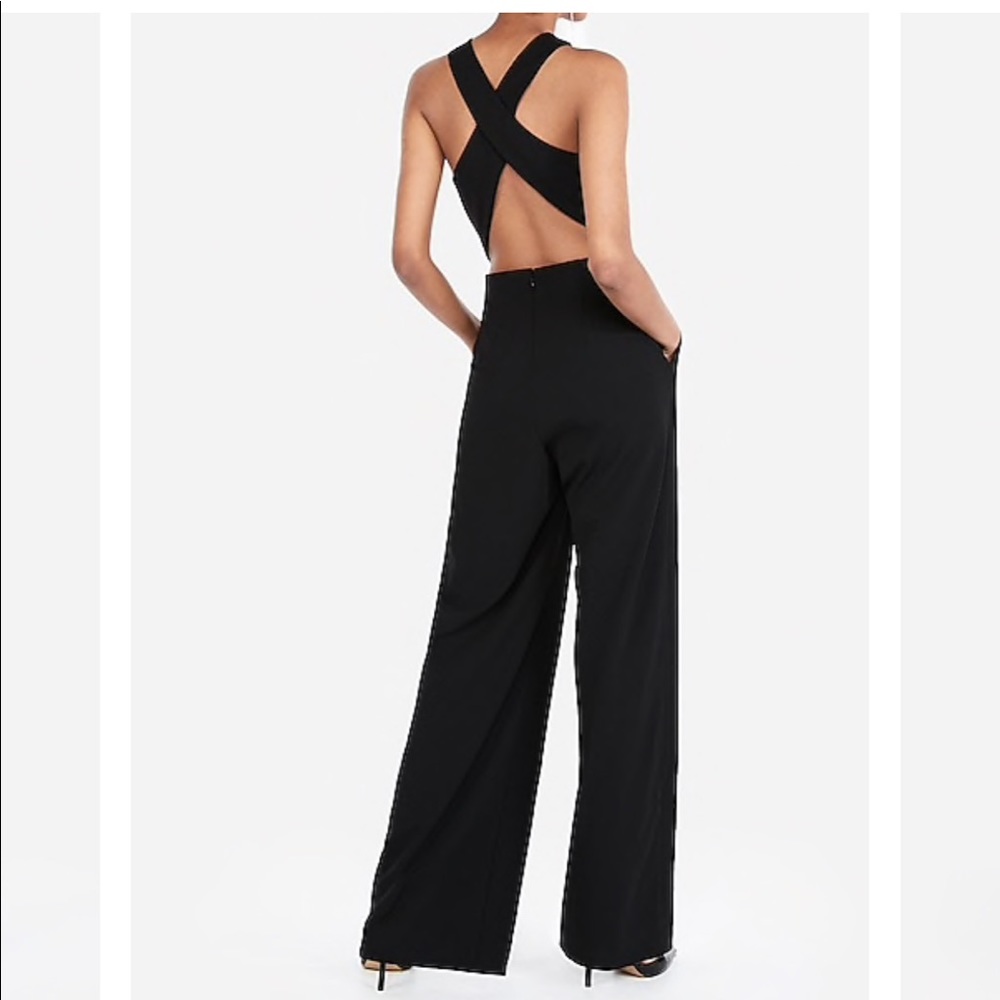 Royal Blue Express Cross Back Jumpsuit XS